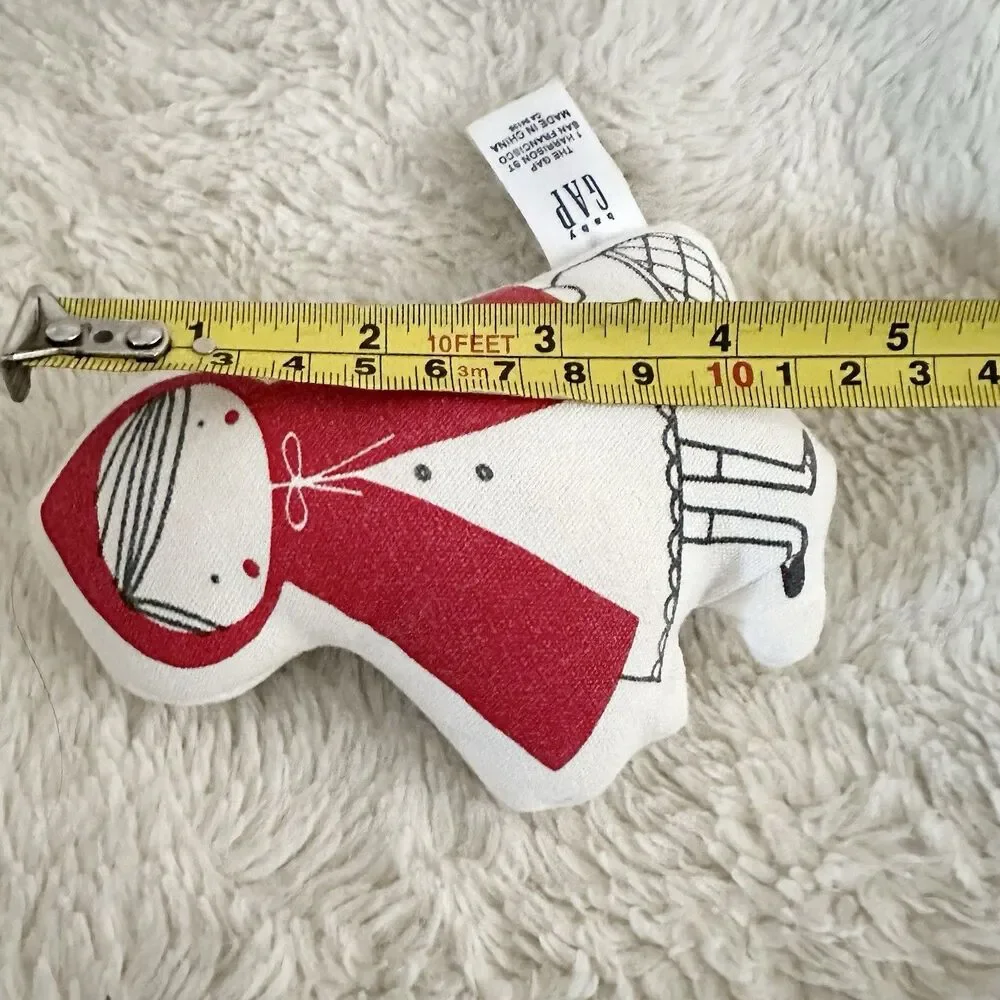 Baby Gap Red Riding Hood Soft Plush Rattle Stuffed Baby Toy Fairy Tale